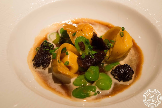 image of tortellini with morel mushrooms at Gramercy Tavern in NYC, New York