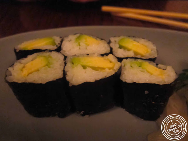Image of Avocado rolls at Japonica, Japanese restaurant in Greenwich Village, NYC, New York