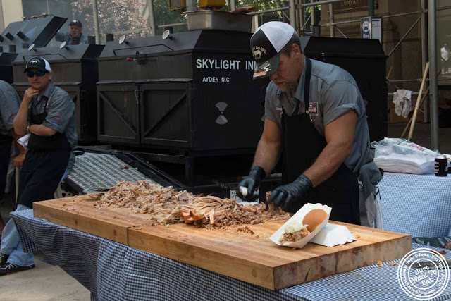 Image of BBQ pit and Whole Hog at Skylight Inn at 11th Annual Big Apple BBQ Block Party at Madison Square Park!