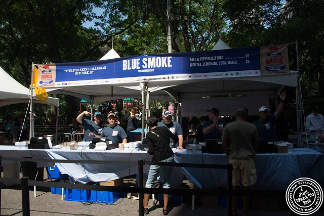image of Blue Smoke stand at 11th Annual Big Apple BBQ Block Party at Madison Square Park!