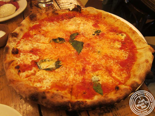 Image of Margherita pizza at Pulino's Pizza in NYC, New York