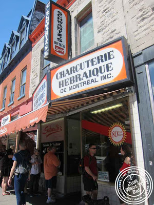 Image of Schwartz's delicatessen in Montreal, Canada