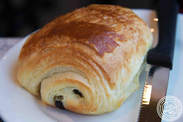 Image of chocolatine or chocolate croissant at O gateries in Longueuil near Montreal, Canada