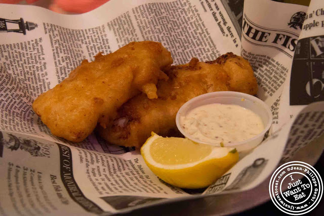 Image of Haddock fish and chips at Brit & Chips in Montreal, Canada