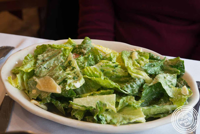 Image of Caesar salad at Trattoria Saporito in Hoboken, NJ