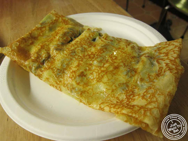 Image of La petite mort crepe at Cafe Jolie in Hell's Kitchen, NYC, New York