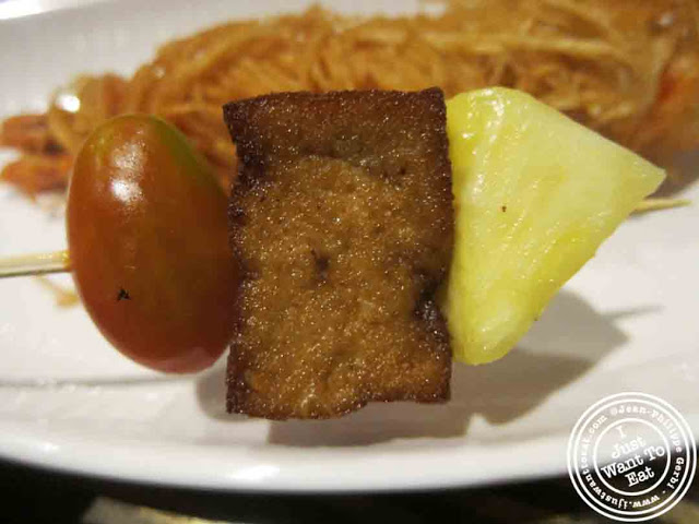 Image of Grilled tofu skewer at BCD Tofu House in Korea Town NYC, New York
