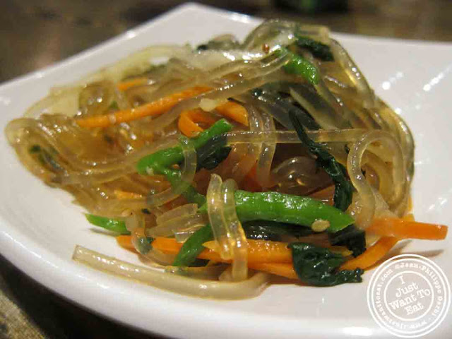 Image of Jabchae or glass noodles at BCD Tofu House in Korea Town NYC, New York