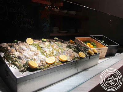 Image of Fish display at Courgette next to Dream Hotel Midtown in NYC, New York