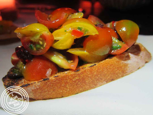 Image of Bruschetta at Courgette next to Dream Hotel Midtown in NYC, New York