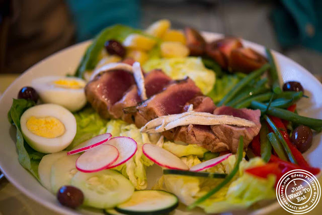 Image of Nicoise salad at Nice Matin on the Upper West Side in NYC, New York