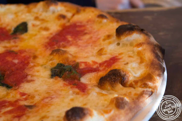 Image of Margherita pizza at Numero 28 pizzeria in NYC, New York