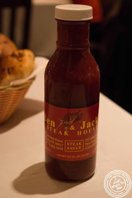 Image of steak sauce at Ben and Jack's steakhouse in Murray Hill NYC, New York
