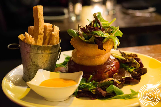 Image of Veggie Burger at Ember Room from Chef Kittichai in NYC, New York