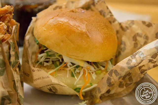 Image of Veggie burger at Kobeyaki in NYC, New York