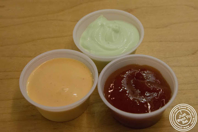 Image of sauces at Kobeyaki in NYC, New York