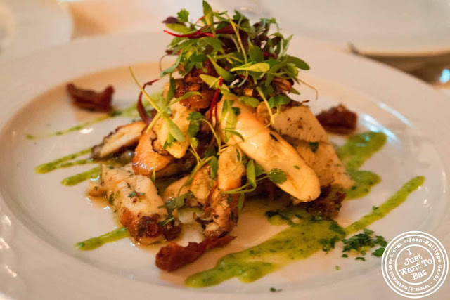 Image of Grilled octopus at Thalassa Greek restaurant in Tribeca NYC, New York
