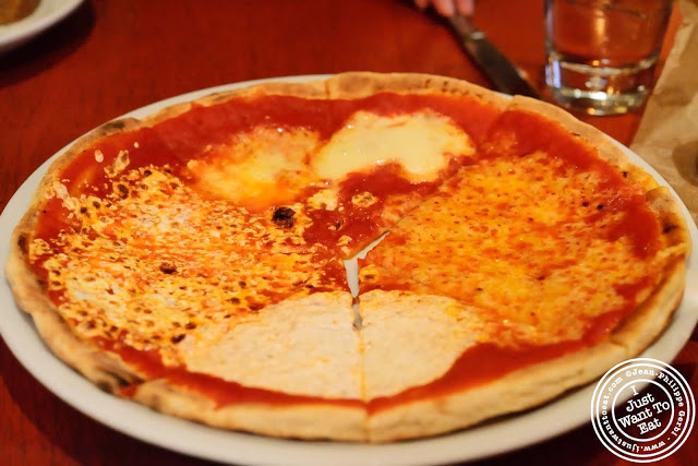 Image of Quattro formaggi pizza at Otto Enoteca Pizzeria in NYC, New York - Mario Batali