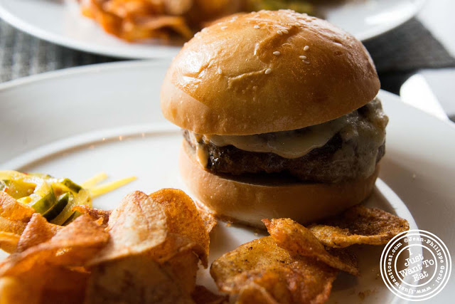 image of TC burger at Colicchio and Sons in NYC, New York