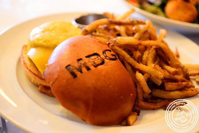 Image of the Burger at the Madison Bar and Grill in Hoboken, NJ