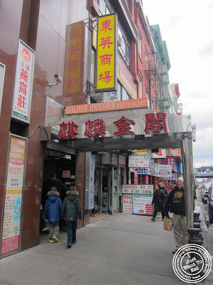 Image of the Entrance of the Golden Unicorn in Chinatown NYC, New York