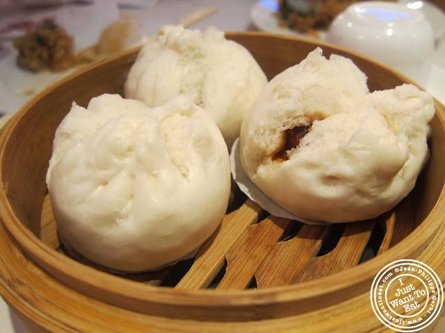 Image of BBQ pork buns at the Golden Unicorn in Chinatown NYC, New York