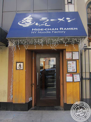 Image of Entrance of Hide-Chan ramen in NYC, New York