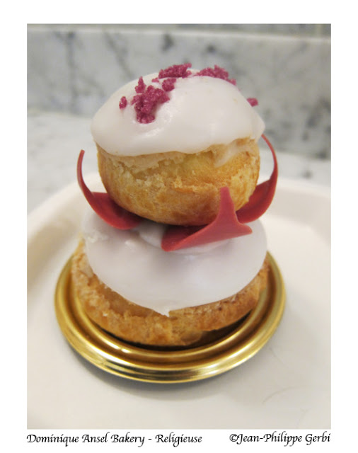 Image of Rose flower religieuse at Dominique Ansel Bakery in Soho, NYC, New York