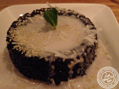 Image of Black rice pudding at Chapas Vietnamese eatery in NYC, New York