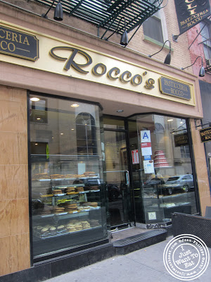 Image of the Entrance of Rocco's in NYC, New York