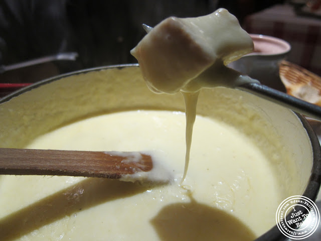 Image of Cheese fondue at  L'assiette aux deux fromages in Paris, France