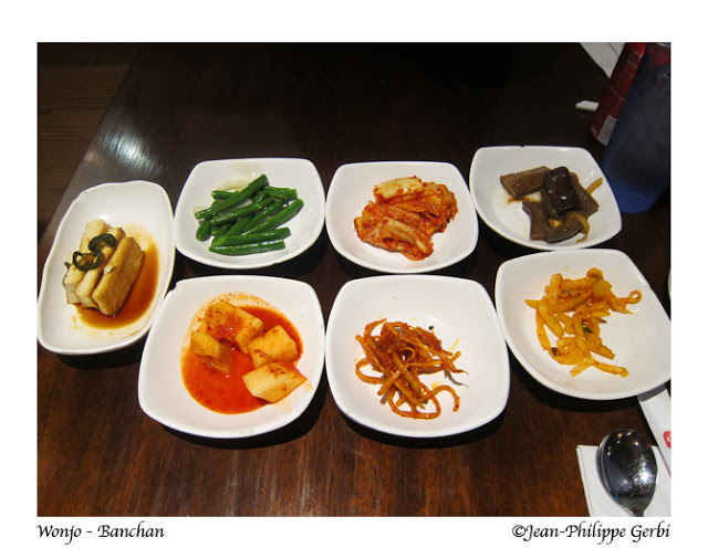 Image of Banchan at Wonjo Korean Restaurant in Koreatown NYC, New York