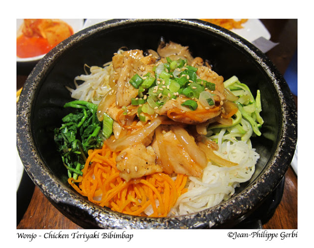 Image of Chicken Teriyaki Bibimbap at Wonjo Korean Restaurant in Koreatown NYC, New York
