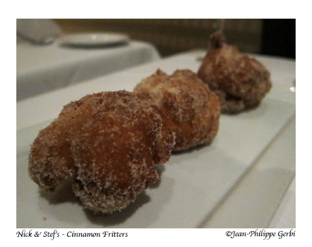 Image of Cinnamon fritters at Nick and Stef's steakhouse in NYC, New York