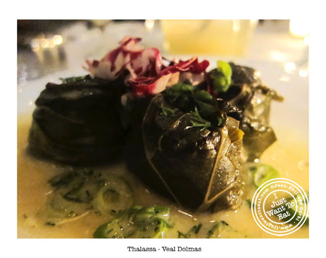 Image of Veal Dolmas at Thalassa Greek Restaurant in Tribeca, NYC, New York