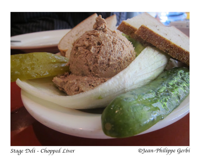 Image of Chopped liver at Stage deli in NYC, New York