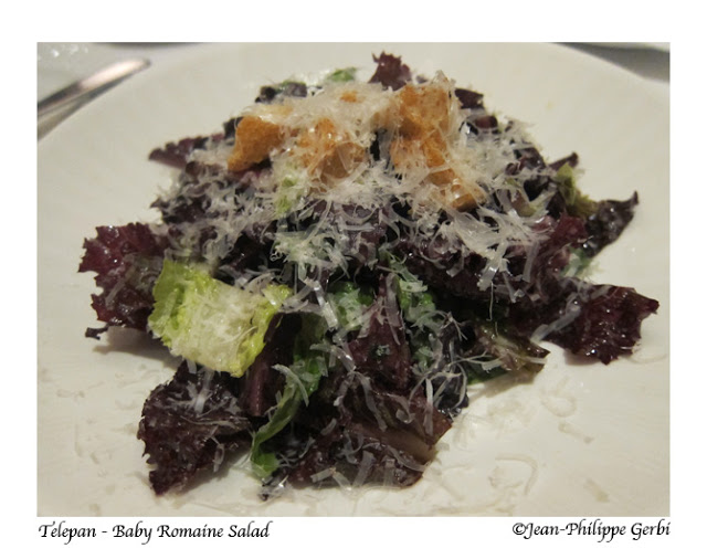 Image of Baby romaine salad at Telepan on the UES in NYC, New York