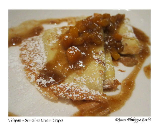Image of Semolina cream crepes at Telepan on the UES in NYC, New York