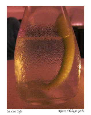 Image of Water with cucumber at Market Cafe in NYC, New York