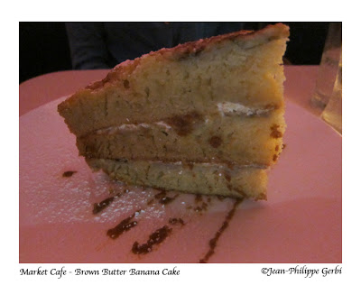 Image of Brown butter banana cake at Market Cafe in NYC, New York