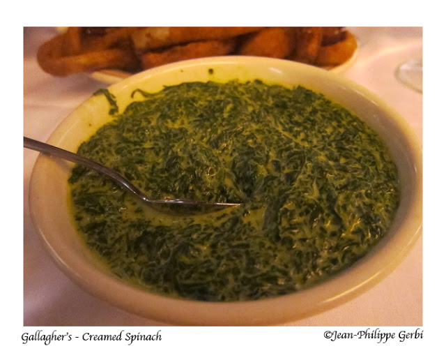Image of Creamed spinach at Gallagher's Steakhouse in NYC, New York