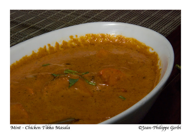 Image of Chicken Tikka Masala at Mint Indian restaurant in NYC, New York