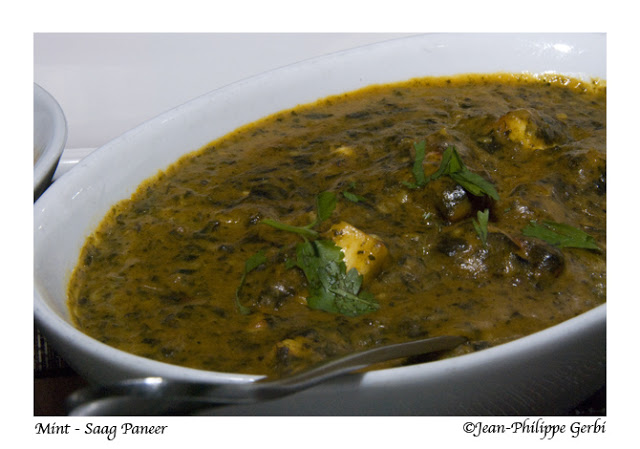 Image of Saag Paneer at Mint Indian restaurant in NYC, New York