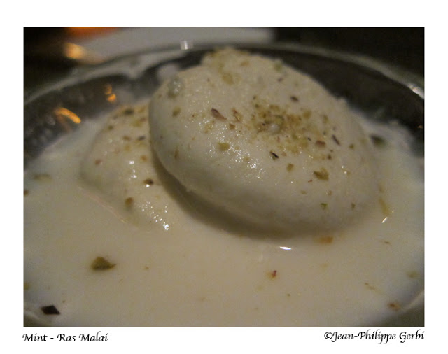 Image of Ras Malai at Mint Indian restaurant in NYC, New York