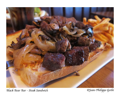 Image of Steak sandwich at Black Bear Bar and Grill in Hoboken, New Jersey NJ