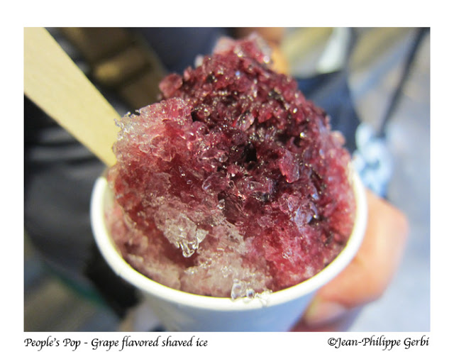 Image of Shaved ice cup at People's Pop at Chelsea Market in NYC, New York