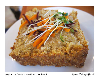Image of Corn bread at Angelica Kitchen in NYC, New York
