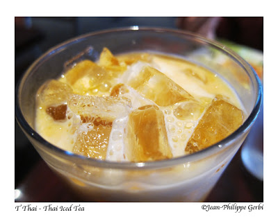Image of Thai Iced Tea at T Thai restaurant in Hoboken, New Jersey NJ