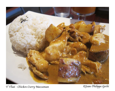 Image of Chicken Curry Massaman at T Thai restaurant in Hoboken, New Jersey NJ