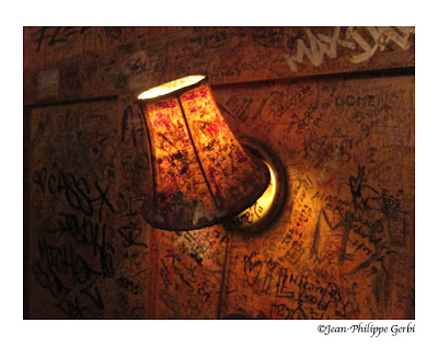 Image of a lamp at Burger Joint at Le Parker Meridien, NYC, New York